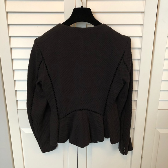 30% OFF🌟Rebecca Taylor Soft Black Peplum Jacket - Picture 3 of 9